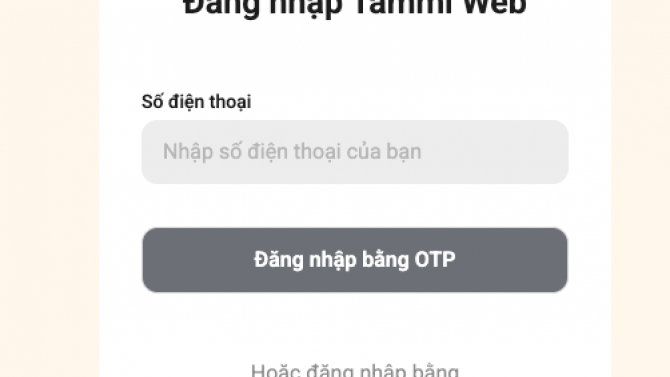 Thiết kế, triển khai tammi miniapp