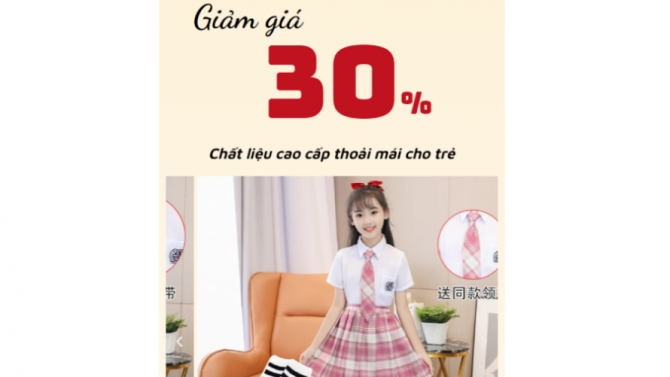 Thiết kế Landing Page chạy ads Tiktok thời trang
