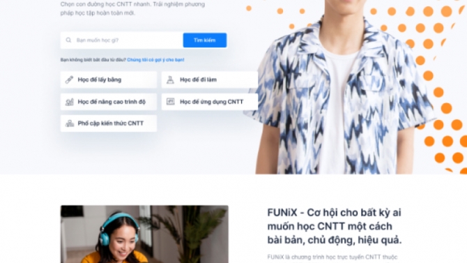 FUNiX - Học lập tr&igrave;nh trực tuyến