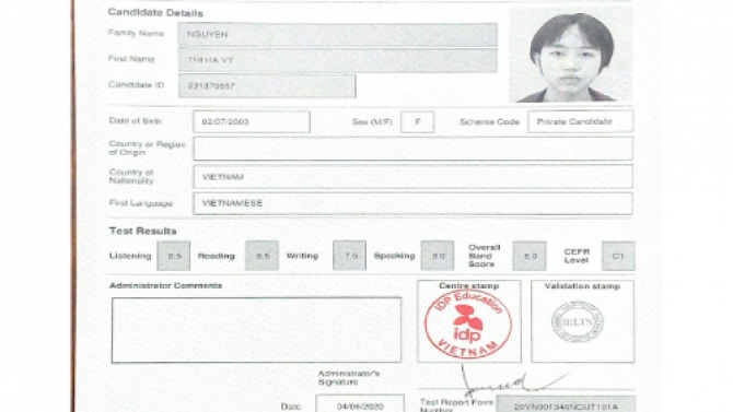 IELTS 8.0