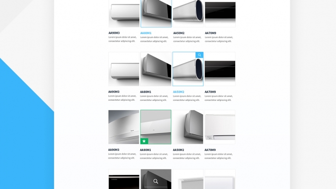 Thiết kế giao diện Website b&aacute;n điều h&ograve;a