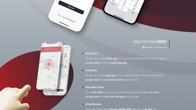 Drizy Landing page