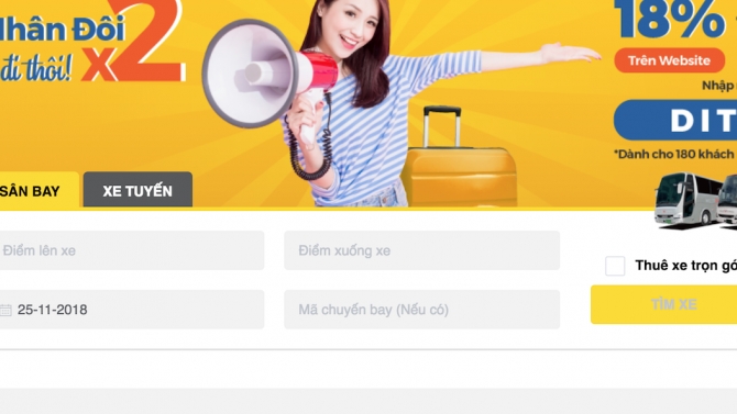 Thiết kế hệ thống b&aacute;n v&eacute; xe to&agrave;n quốc Havaz