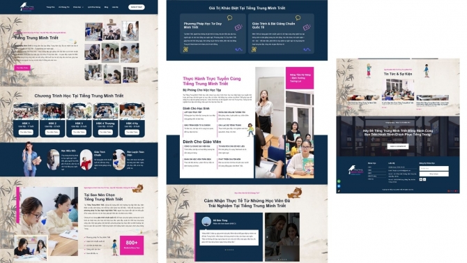 Thiết Kế Website Tiếng Trung Minh Triết
