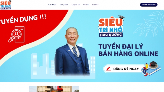 Thiết kế Landing Page tuyển dụng, đ&agrave;o tạo
