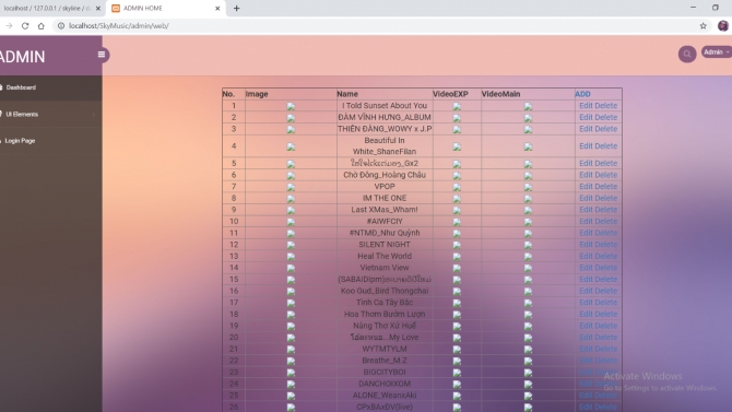 Website Music Demo