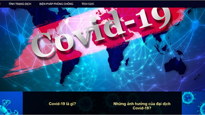 Thiết kế landingpage chủ đề covid 19