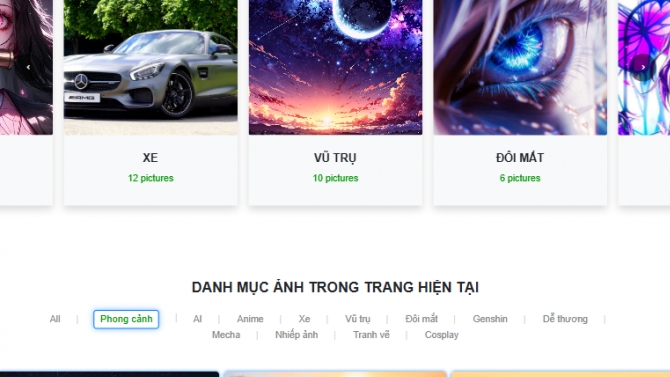 thiết kế web ảnh nền photoaigen.site
