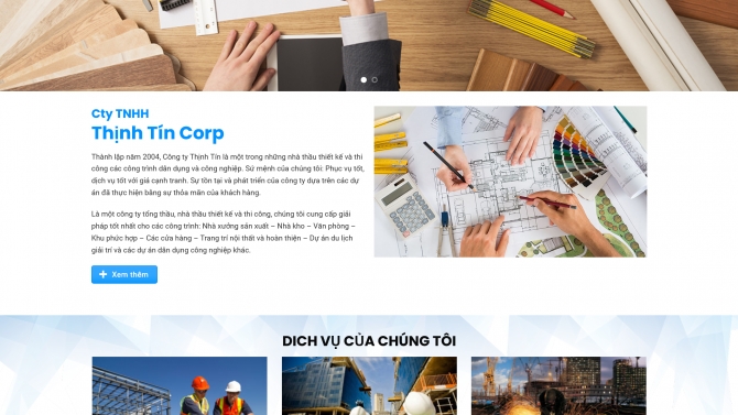 ThinhTin.com - Website Giới Thiệu C&ocirc;ng Ty X&acirc;y Dựng