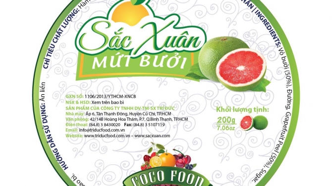 Nh&atilde;n Mứt Tr&aacute;i C&acirc;y (Jam Lable)