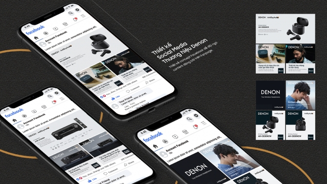 Thiết kế Social Media cho Denon