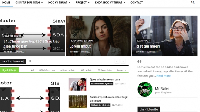 Thiết kế website Poorengineer