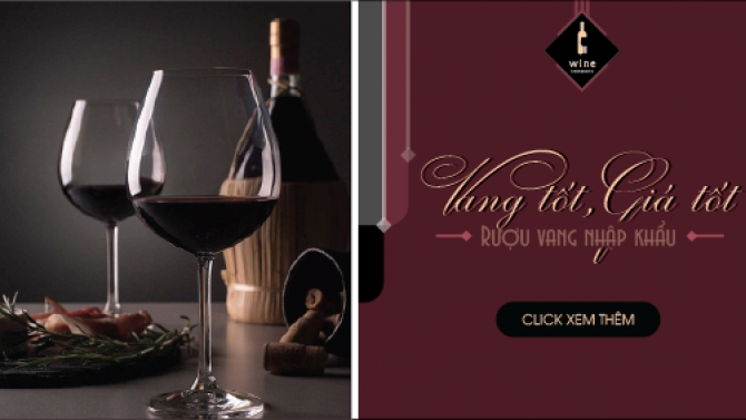 Thiết kế banner rượu vang 2
