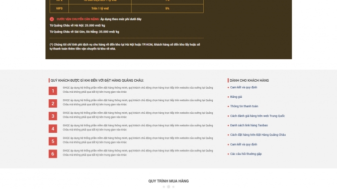 Thiết kế website vận chuyển