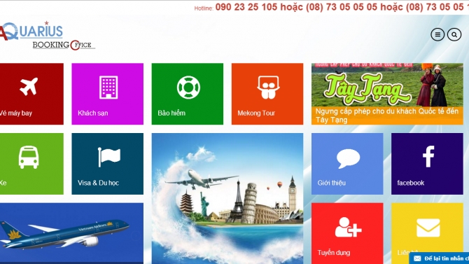 Thiết kế Website Aquarius