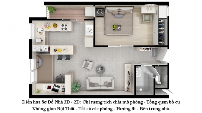 Bản vẽ 3D - 1 triệu/ Tầng: Floorplan - Layout - Sơ đồ nh&agrave;.