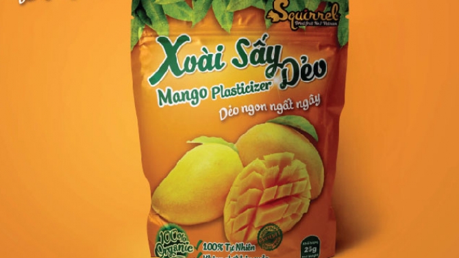 Thiế kế bao b&igrave; tr&aacute;i c&acirc;y sấy