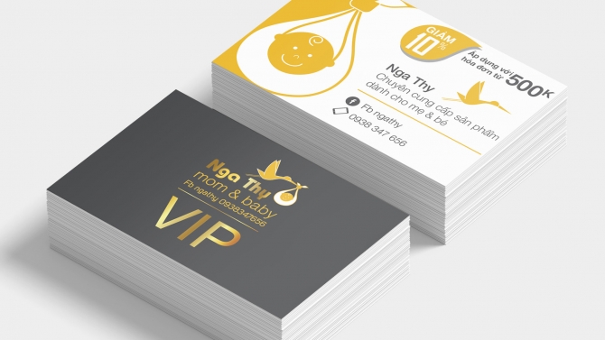 Thiết kế bộ Logo v&agrave; Namecard Nga Thy Shop