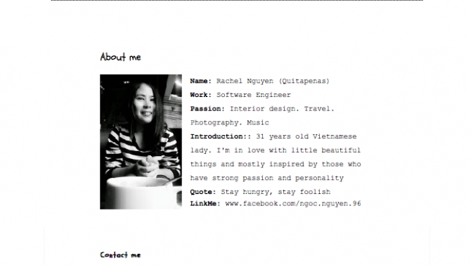 layout website