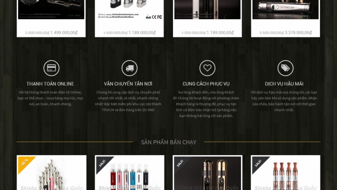 Thiết kế website Shishadientuhanquoc
