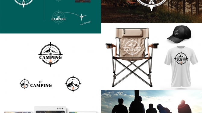 Thiết kế Logo cho chương tr&igrave;nh trại r&egrave;n luyện thường ni&ecirc;n FIT.CAMPING của Đo&agrave;n khoa C&ocirc;ng nghệ th&ocirc;ng tin - IUH (HCYU.FIT)