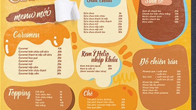 Thiết kế menu
