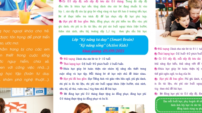 Brochure trường kỹ năng Apple Tree