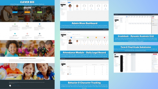 Cleverbees &ndash; School Management System (Multi-Role Academic Platform)