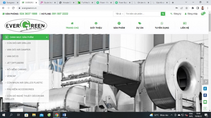 Website Evergreen Việt Nam
