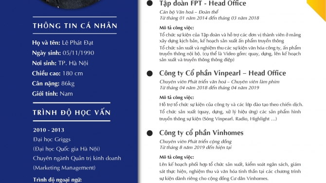LePhatDat_CV Updated 05/2020