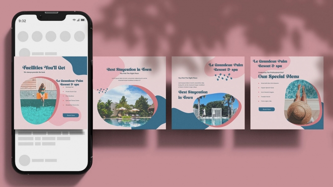 thiết kế banner, social media post