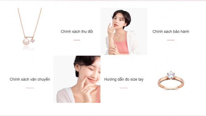 thiết kế website b&aacute;n trang sức