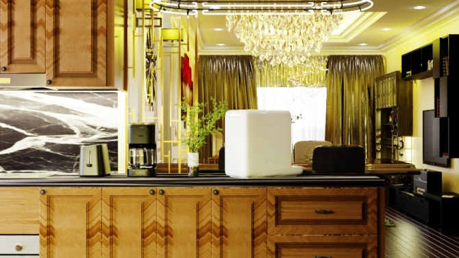 thế kế ph&ograve;ng kh&aacute;ch chung cư