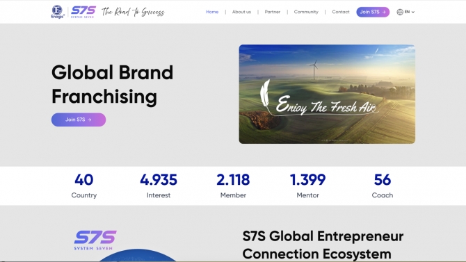 S7S Global &mdash; Nền tảng Entrepreneur Ecosystem &middot; Next.js &middot; 40+ Countries
