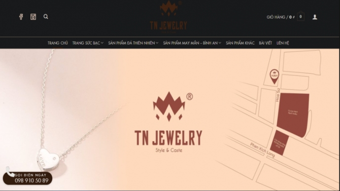 Thiết kế website TN Jewelry