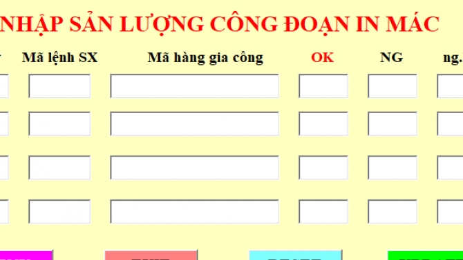 Nhập dữ liệu