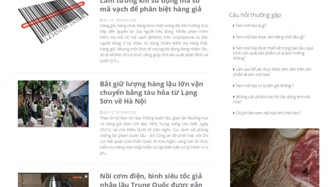 Web C&ocirc;ng ty Cổ Phần M&atilde; h&oacute;a Việt Nam