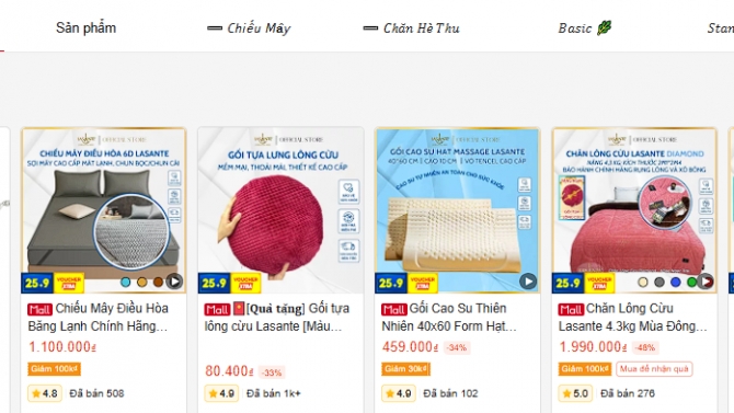 Shop Tr&ecirc;n S&agrave;n TMĐT Shopee