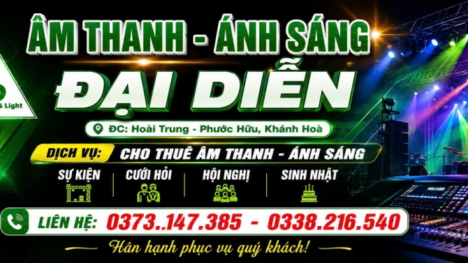 Poster quảng c&aacute;o &Acirc;m thanh &aacute;nh s&aacute;ng