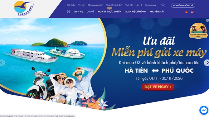 Webiste ch&iacute;nh thức T&Agrave;U CAO TỐC SUPERDONG