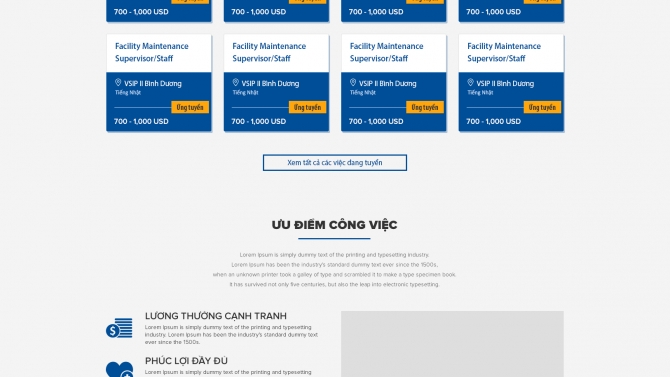 Landing page - zone working - VLB