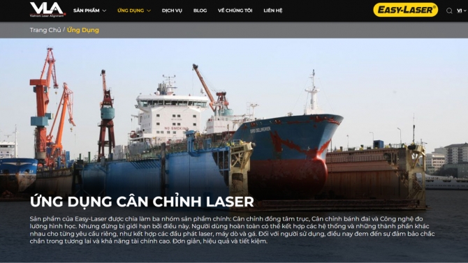 Thiết kế website https://easylaser.vn/