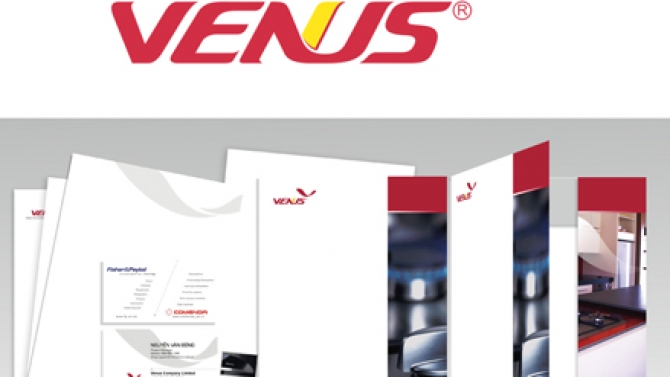 Thiết kế logo v&agrave; bộ nhận diện C&ocirc;ng ty VENUS Kitchen