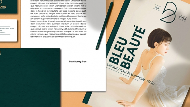 BLEUBLUE Beauty Spa Brand Identity