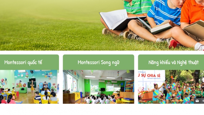 Thiết kế website http://bambinimontessori.edu.vn/