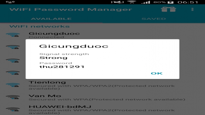 Ph&aacute;t triển ứng dụng WiFi Password Manager