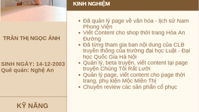 Quản l&yacute; v&agrave; viết content cho một số fanpage