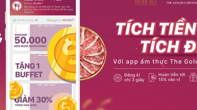 Key Visual campain app The Golden Spoon