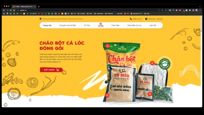 C&agrave; M&egrave;n Website - WordPress