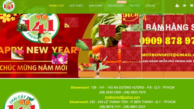 Thiết kế webstie tr&aacute;i c&acirc;y 141